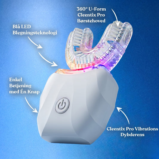 NY Cleentix Pro | Professionel 360° Rengøring – Løft Smilet med Trådløs Opladning